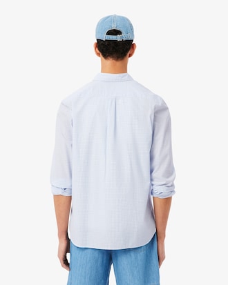 Camisa de corte regular de popel&iacute;n con cuadros escoceses
