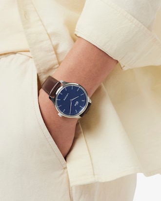 Reloj con correa de piel Lisbon