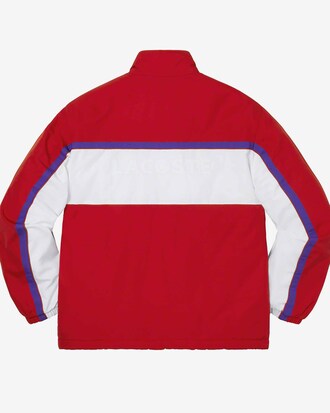 Su&eacute;ter unisex Lacoste x Supreme&reg; con media cremallera