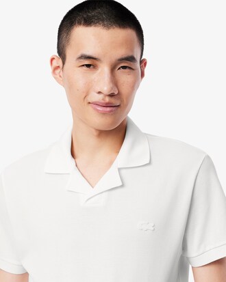 Polo de corte clásico Paris con cuello abierto
