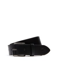 Cintur&oacute;n piel hebilla leng&uuml;eta grabada