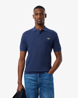 Polo jaspeado de corte clásico L.12.12
