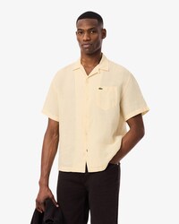 Camisa de corte holgado de lino