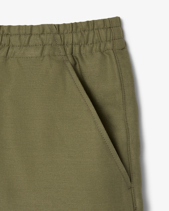 Pantalón corto de mezcla de lino de corte regular