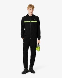 Ch&aacute;ndal de tenis con raya con logotipo