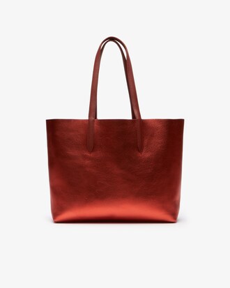 Bolso Tote De Mujer Anna En Piel Mate O Iridiscente Reversible