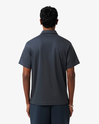 Polo bordado con cuello abierto y classic fit Paris
