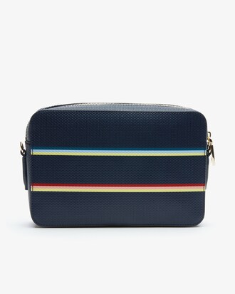 Bolso hombro cuadrado Chantaco piel piqué rayas colores