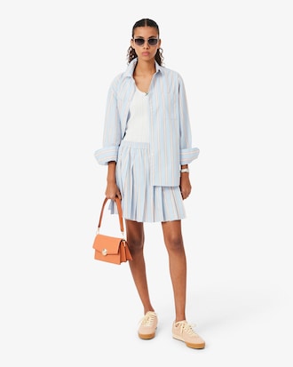 Bolso con solapa de piel Tennis Bliss