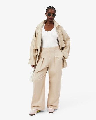 Top de tirantes de corte ajustado de punto algod&oacute;n pointelle