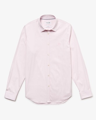 Camisa Slim Fit En Popel&iacute;n El&aacute;stico