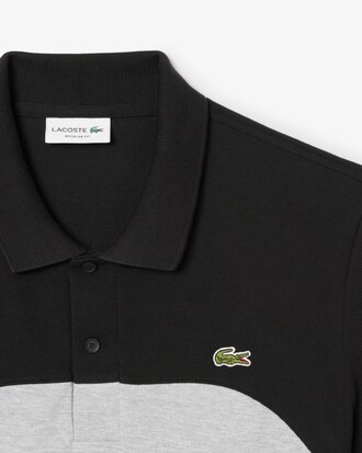 Polo L.12.12 de corte regular con bloques de color