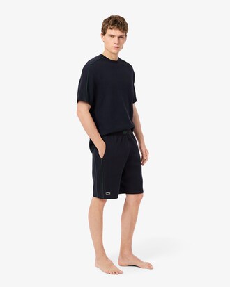 Pantalón corto loungewear de punto texturizado