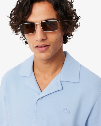 Polo texturizado de corte cl&aacute;sico
