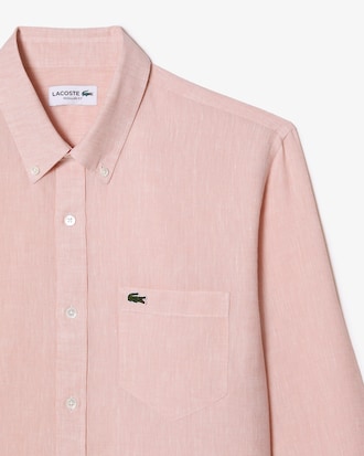 Camisa de lino de corte regular