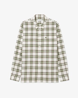 Camisa de corte regular de franela con cuadros escoceses