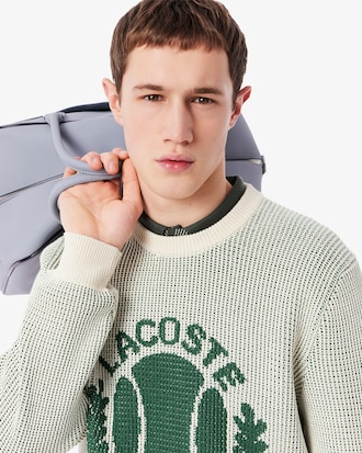 Jersey de algodón con motivo jacquard clásico