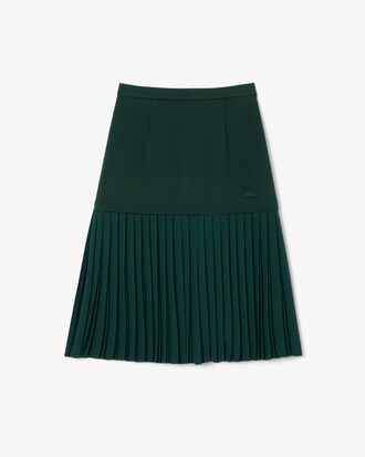 Falda plisada satinada Runway
