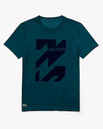 Camiseta de hombre Lacoste SPORT transpirable con estampado gráfico