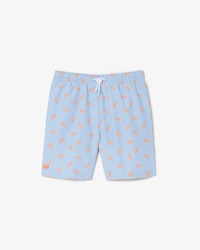 Short de ba&ntilde;o de tafet&aacute;n monocrom&aacute;tico