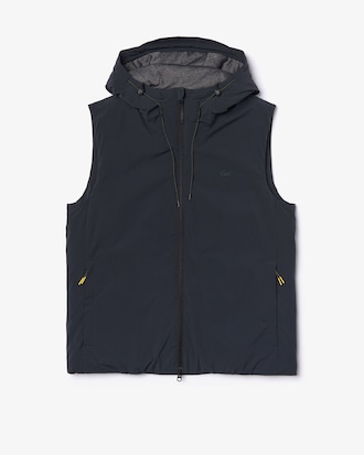Chaleco ligero de hombre Lacoste Motion con capucha