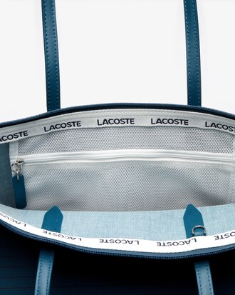 Bolso tote gran L.12.12 Concept rayas cremallera