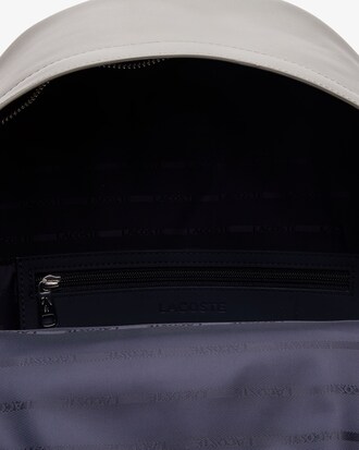 Mochila De Hombre L.12.12 Casual En Piel Con Inscripción En Relieve