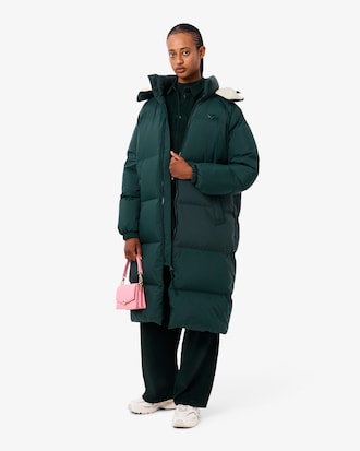 Chaqueta acolchada larga oversized