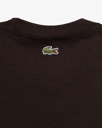 Camiseta de algod&oacute;n con estampado de pista de tenis