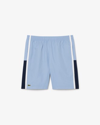 Pantal&oacute;n corto de tenis ligero de rayas con bloques de color