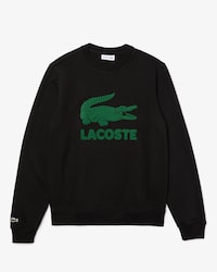 Sudadera de hombre en felpa con logo estampado y cuello redondo