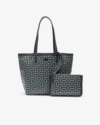 Women's Monogramme Small Coated Cotton Canvas Tote Bag