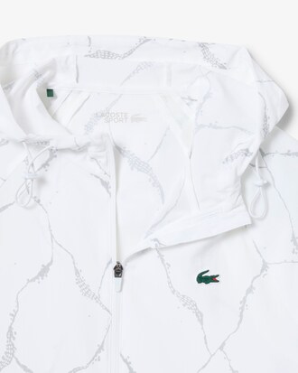Chaqueta de tenis reflectante con estampado de cocodrilo