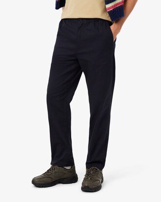 Pantalón chino de tela de gabardina de algodón de corte regular