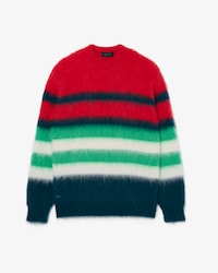 Jersey de piqu&eacute; de mezcla de alpaca cepillada con rayas Runway