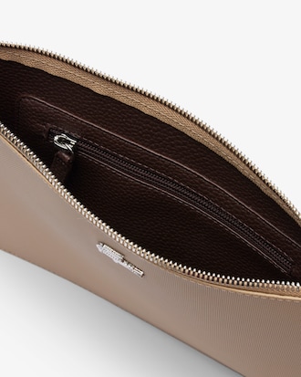 Bolso peque&ntilde;o Anna de piqu&eacute; de lona revestido