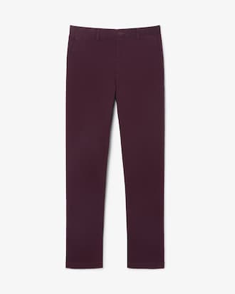 Pantal&oacute;n chino de corte ajustado de sarga el&aacute;stica