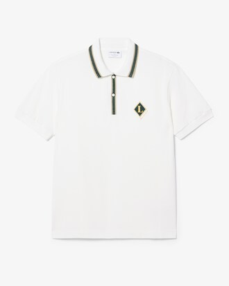 Polo con insignia de corte cl&aacute;sico de fabricaci&oacute;n francesa