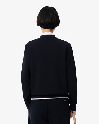 Sudadera de cuello redondo de piqué de corte holgado