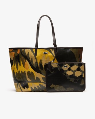 Bolso tote grande de mujer Robert George en lona estampada revestida