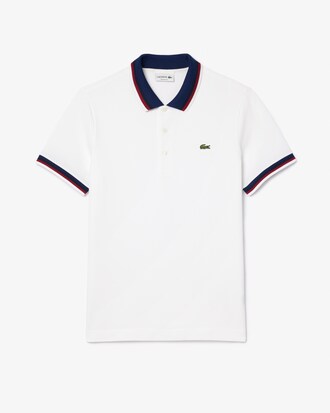 Polo de corte regular de minipiqué elástico