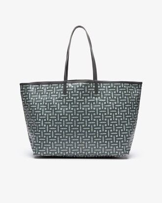 Women's Monogramme Large Coated Cotton Canvas Tote Bag