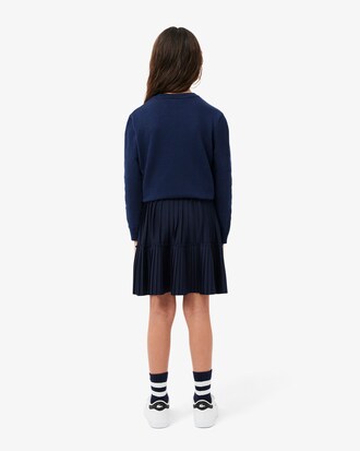 Falda plisada de punto jersey