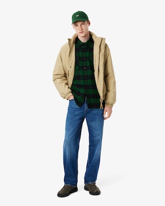 Sobrecamisa oversized de algodón con cuadros escoceses