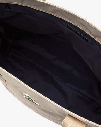 Bolso tote vertical Neocroc lona dise&ntilde;o palmeras