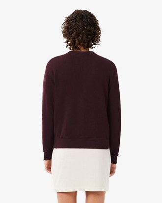 Chaqueta de punto musgo de algod&oacute;n con cuello de pico