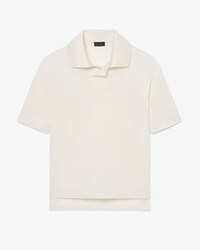 Polo de piqu&eacute; de seda oversized Runway