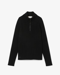 Jersey de punto de canal&eacute; 3D con cuello alto