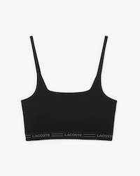 Bralette de microfibra con cinta festoneada