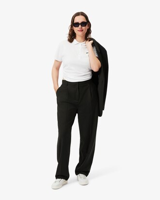 Pantalón con pinzas de cuadros escoceses de corte amplio